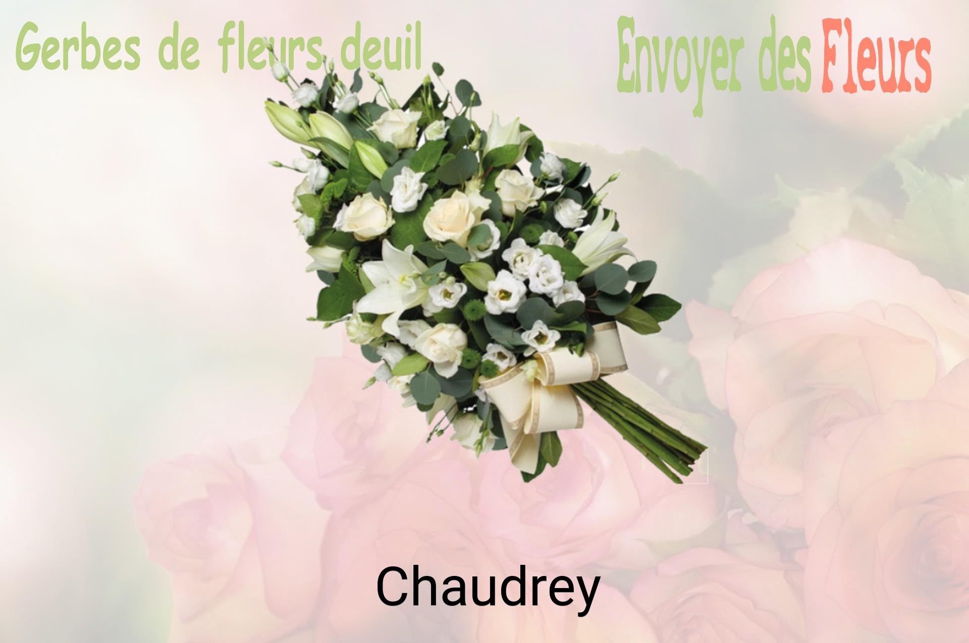 Gerbe de fleurs de deuil livrée à Chaudrey